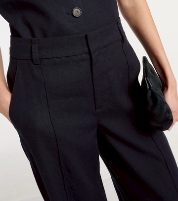 Vince Linen-blend wide-leg pants