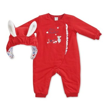 秘密花園鋪棉兔裝-附帽子