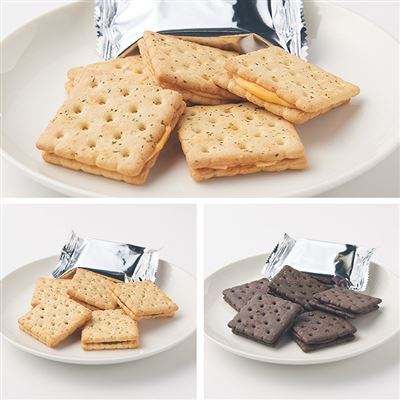 【MUJI 無印良品】奶油可可/奶油風味夾心餅乾2入x6袋(三種口味)