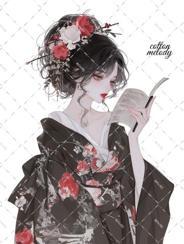 original sticker no.6185 人物貼紙 原創貼紙 女孩貼紙 原創人物貼紙