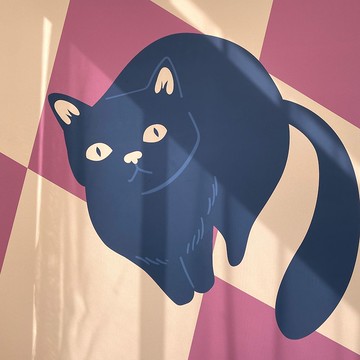 【微瑕特惠】【福利品】貓奴視角 - 插畫掛畫/居家佈置