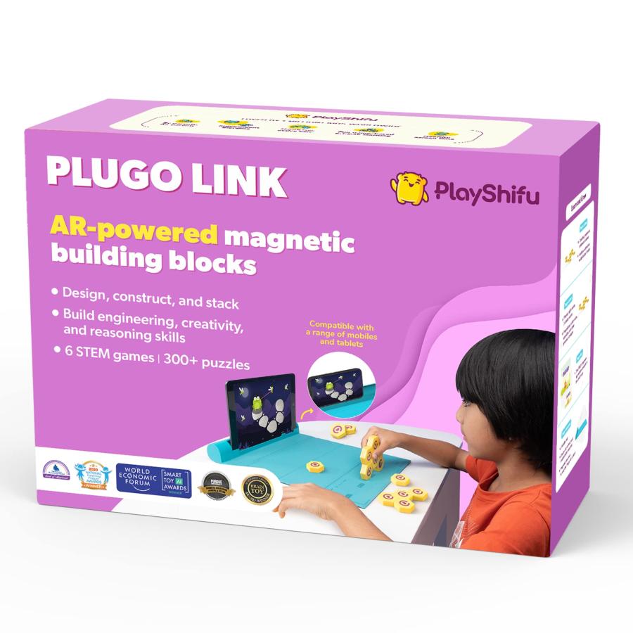 Playshifu 知育玩具 Plugo Link プルゴリンク Plugoシリーズ AR塔載