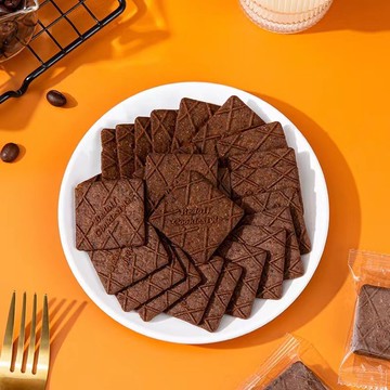 【台灣現貨 24H出貨】 咖啡餅乾薄脆獨立小包裝辦公室零食茶點生椰拿鐵裝飾餅乾休閒食品 可批發團購