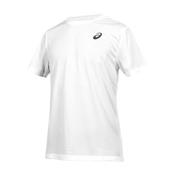 ASICS 男女短袖T恤-運動 上衣 台灣製 2033B899-100 白灰綠