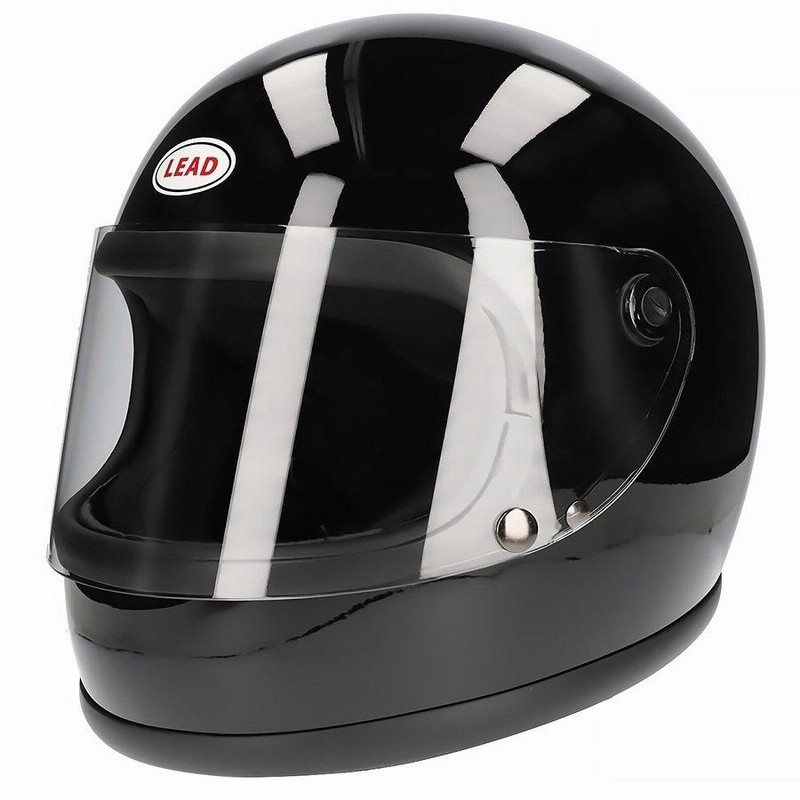 LEAD RX-200 ヘルメット ブラック　族ヘル　旧車　リード工業 RX-200R LEAD(リード工業) ブラック色 フリーサイズ - 【通販