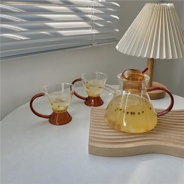 設計師款！下午茶精致玻璃花茶壺套裝耐高溫ins風茶具氣質擺拍