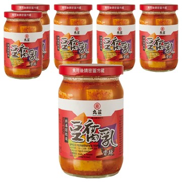 丸莊醬油 香辣豆腐乳 非基因改造  350g  6罐