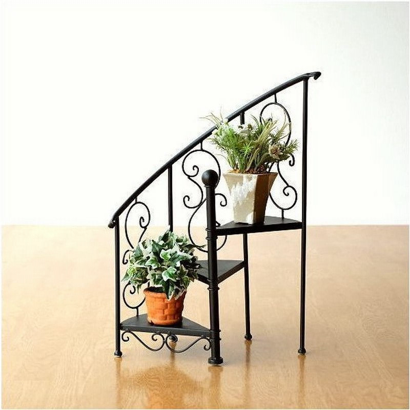 フラワースタンド 花台 おしゃれ アイアン 3段 鉢スタンド 鉢置き台 プランタースタンド ガーデニング アイアンフラワースタンド ステア 通販 Lineポイント最大0 5 Get Lineショッピング