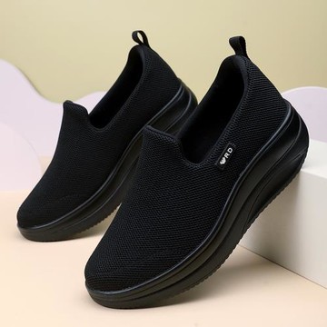 睿登淺口單鞋女鞋厚底一腳蹬運動休閑鞋旅游鞋媽媽鞋2025秋季新款