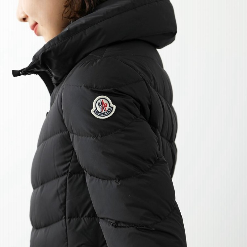 MONCLER　モンクレール　ダウンコート　グレージュ　フード付　Aライン　S