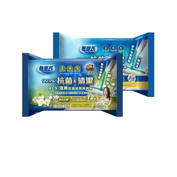 無塵氏 ACS酒精抗菌濕拖兩用布 12枚/包 24包組