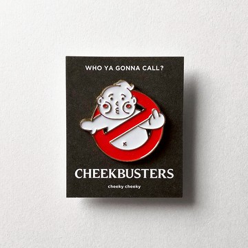 cheeky cheeky CHEEKBUSTERS 惡搞捉鬼敢死隊 金屬 徽章 / 別針