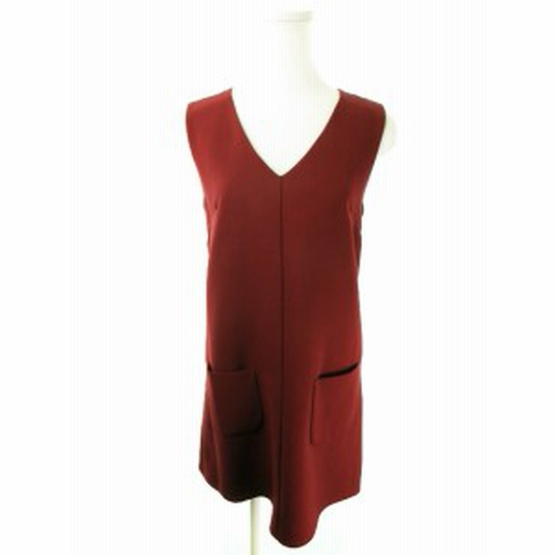 中古 マーキュリーデュオ Mercuryduo ワンピース ミニ Vネック ノースリーブ 切替 F 赤 ワイン レディース 通販 Lineポイント最大1 0 Get Lineショッピング