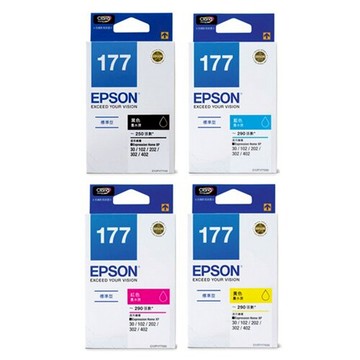 滿額現折220★EPSON 原廠墨水 T177 墨水 (四色一組) 適用XP-102/XP-202/XP-302/XP-402/XP-225/XP-422