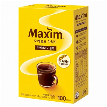 Maxim 麥心 無糖摩卡即溶咖啡  0.9g  100條  1盒