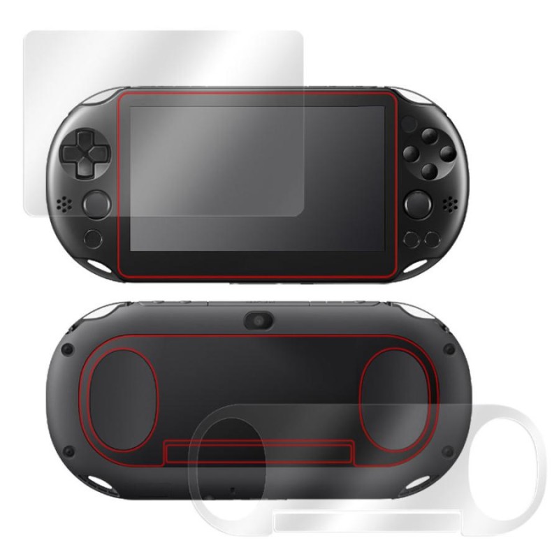 PlayStation Vita PCH-2000 表面 背面 フィルム セット OverLay 抗菌 