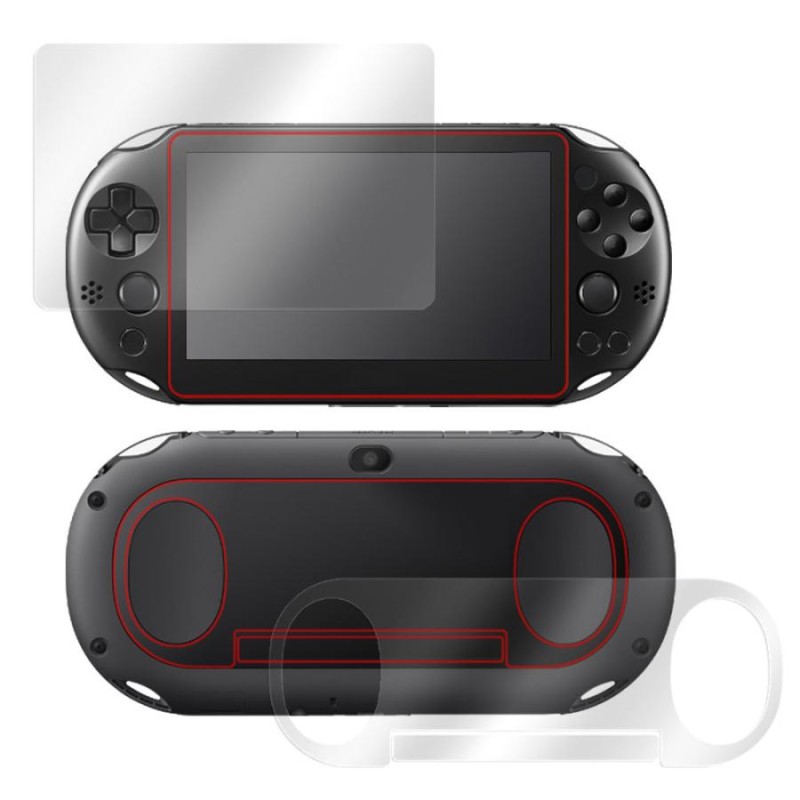 PlayStation Vita PCH-2000 表面 背面 フィルム セット OverLay 抗菌