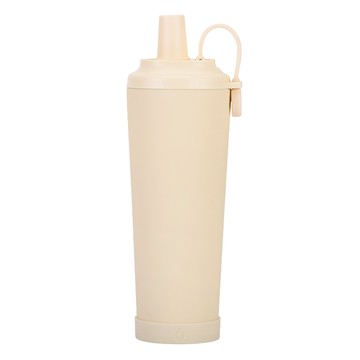 艾特叔叔 陶瓷易潔層 磁吸雙飲吸管杯  830ml  1個  奶油色