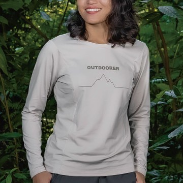 🌟100%環保再生🌱UPF50+涼感循環極風衣＿長袖【簡約山稜線】