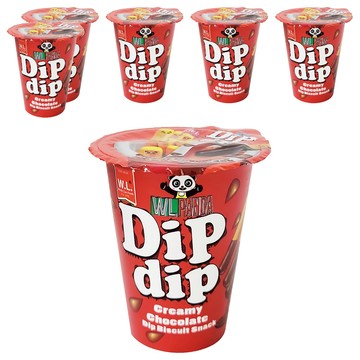 W.L.FOODS 樂搖搖沾醬巧克力棒餅 Creamy Chocolate Dip Biscuit Snack  30g  6個