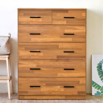 HOPMA家具 多功能全鋼珠滑軌六抽斗櫃 台灣製造 床頭櫃 抽屜櫃 衣物收納櫃 梳妝台邊櫃-寬79.6 X 深40.3 X 高105.8 cm；抽屜內深34.2 cm