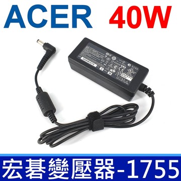 ACER 宏碁 小長條 40W 變壓器 ADP-40THA AO531H 532H AO533 D255 D257 AOD255E D255 D255E AOD257 D257 AOD260D260   AOD270 AOE100 E100 P531 P531F Pro531 PAV70
