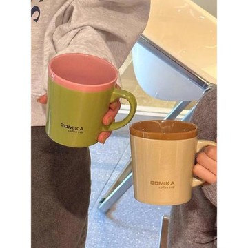 COMIKA馬克杯陶瓷高級感輕奢ins高顏值水杯女生款大容量情侶小眾
