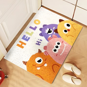 上手家居 怪獸刮泥地墊 (玄關地墊/ 絲圈地墊) welcome hello  1個  60 x 90cm