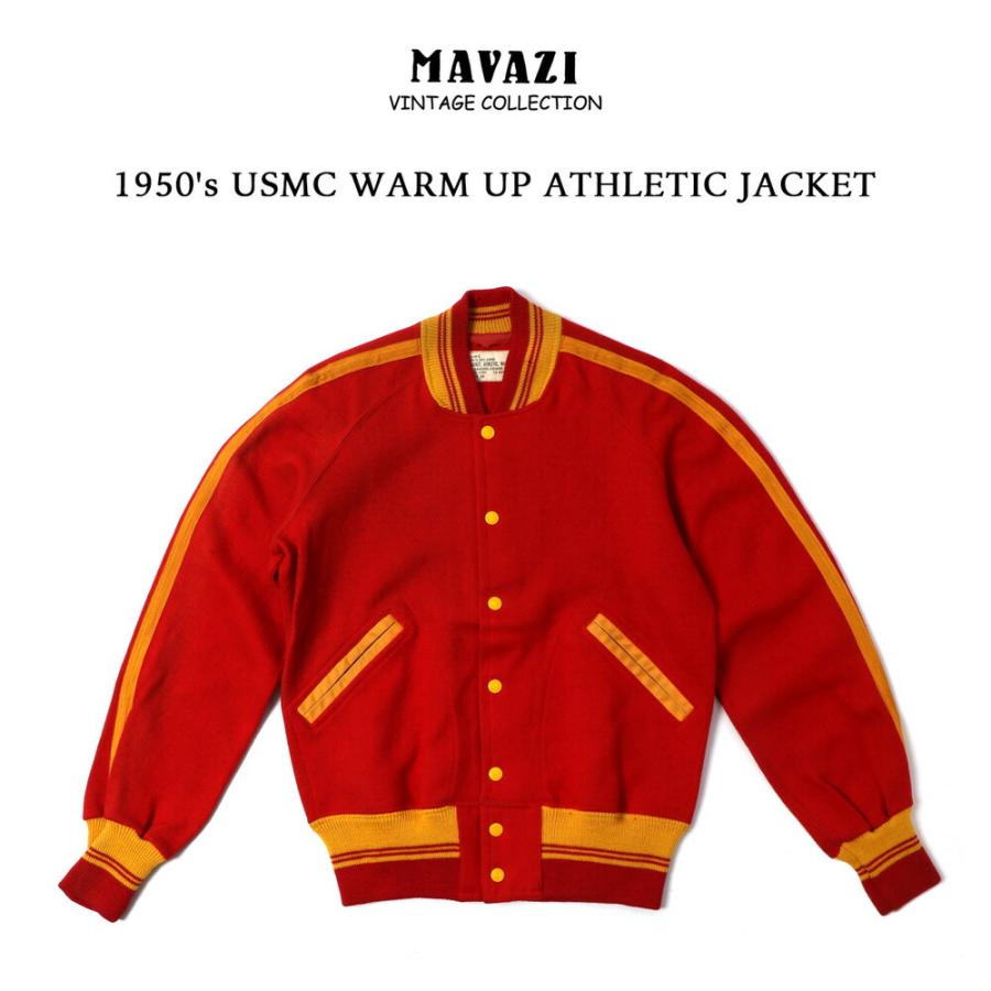 1950's USMC WARM UP ATHLETIC JACKET アワードジャケット スタジアム