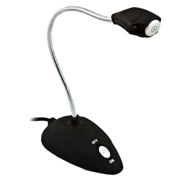 INTOPIC 廣鼎 桌上型麥克風 Jazz-029 3.5mm鍍金插針 獨立開關 金屬蛇管設計