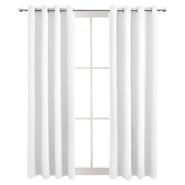 comet Home 打孔遮光隔熱窗簾  Ｌ233 x Ｗ180cm  純白色