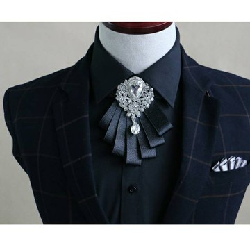 【拉福】美男子大鑽領結新郎結婚領結糾糾