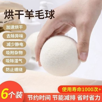 🔥臺灣出貨🔥家用烘乾羊毛球烘乾機除靜電衣物專用家用纏繞洗衣機蓬鬆防皺褶皺