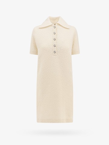 Wool blend dress with logoed buttons - GUCCI - gender_Woman