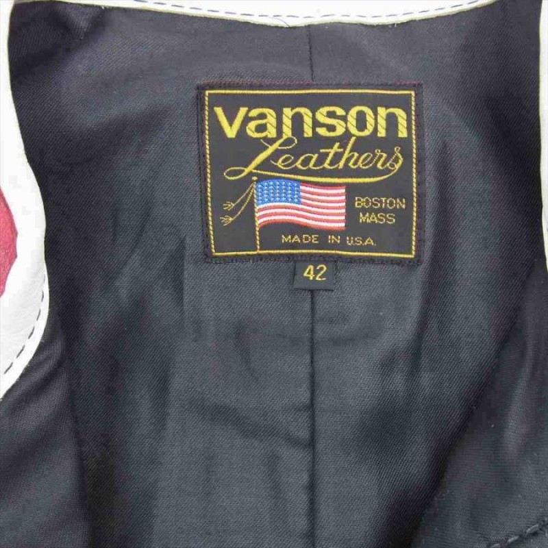 VANSON バンソン RACE JACKET PATCHES ワンスター レザー ワッペン 