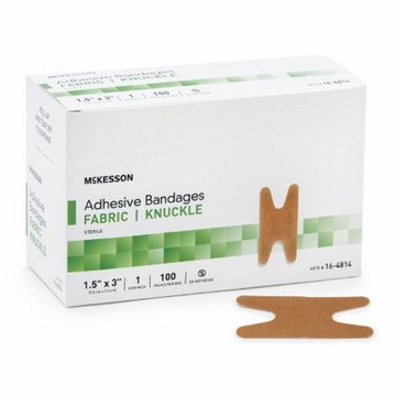 Adhesive Strip 1-1/2 X 3 Inch, Tan, Case of 2400 by McKesson