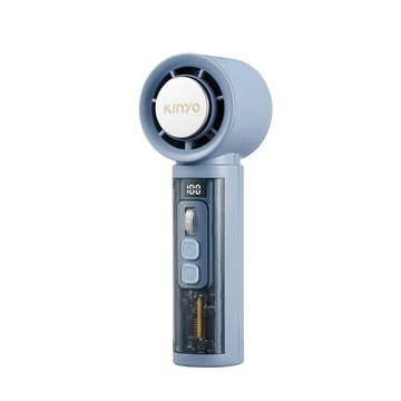 【廠商直送】KINYO裸透冰機充電風扇-藍