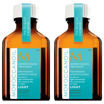 MOROCCANOIL 摩洛哥優油 摩洛哥輕優油 25ml 適用於細軟髮與淺色頭髮  2瓶