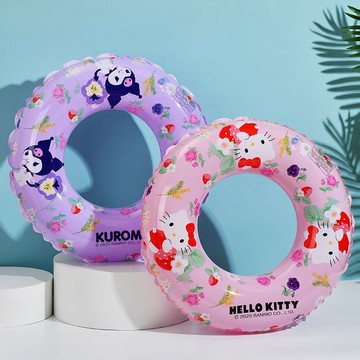 【臺灣-出貨】三麗鷗卡通可愛游泳圈水上防側翻泳圈兒童腋下圈HelloKitty酷洛米