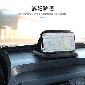 車載手機導航通用支架創意卡扣式中控臺硅膠防滑墊底吸盤底支撐架