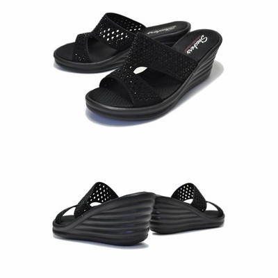スケッチャーズ　サンダル　22センチ　ストーン　黒 スケッチャーズ サンダル SKECHERS RUMBLERS-MODERN MAZE BLK