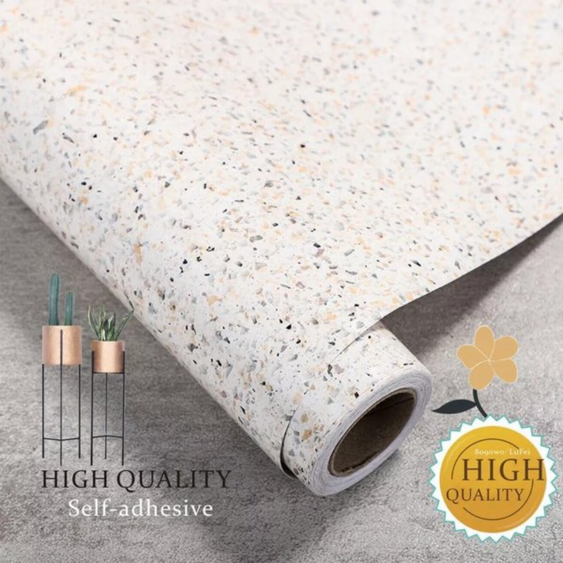 防水耐油ベージュテラゾー壁紙連絡紙pvc自己粘着浴室キッチンカウンターホームセンター 通販 Lineポイント最大0 5 Get Lineショッピング
