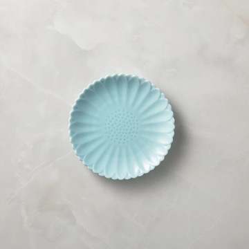 石丸波佐見燒 - 八重菊小盤 - 四款任選 - 12.5 cm - 天空藍