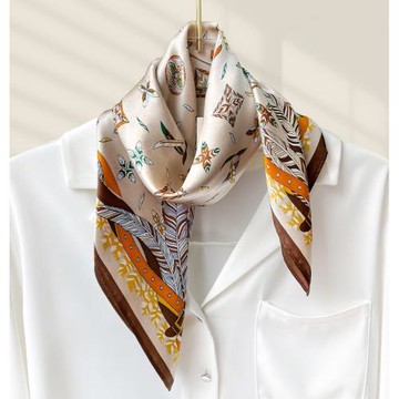 真絲絲巾小方巾圍巾女2025新款送媽媽杭州絲綢特產禮物高端伴手禮