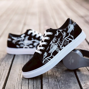 夏季透氣帆布鞋潮鞋子高幫板鞋韓版百搭休閑鞋內增高男鞋學生鞋