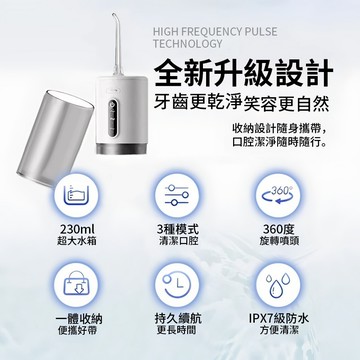 電動沖牙機 日本品牌【贈4噴頭】牙套沖牙機 洗牙神器 沖水牙線 清潔機 牙齒清潔器