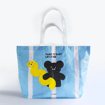 WASABI BEAR 編織購物袋