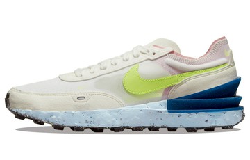 WMNS NIKE WAFFLE ONE CRATER SNEAKERS WHITE/GREEN/BLUE