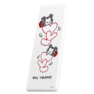 TSUM TSUM 珪藻土洗漱墊 24 x 8cm 直  1個  愛心米奇 白色 + 黑色 + 紅色