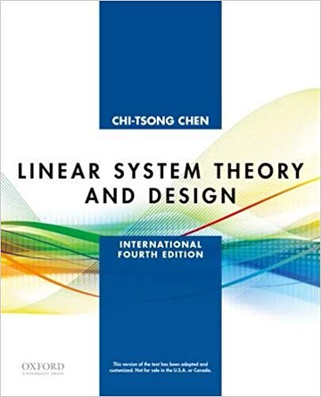 Linear System Theory and Design (4版) CHEN 2013 OXFORD